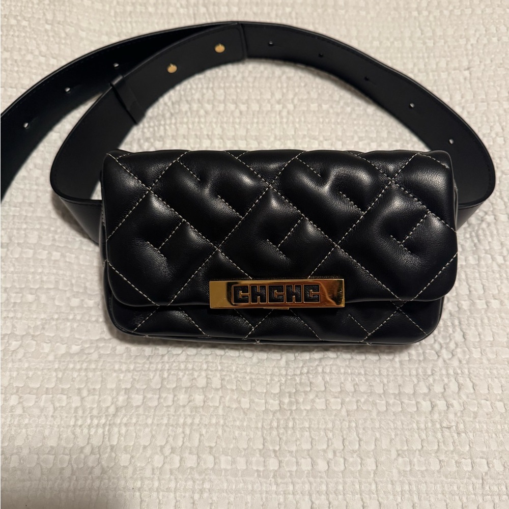 CH by Carolina Herrera Quilted Initial Belt Bag